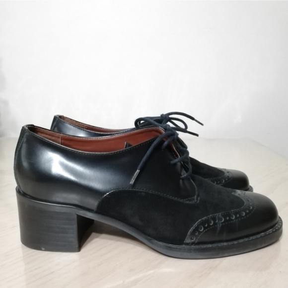 Etienne Aigner Platform Retro Saddle Shoes - Picture 4 of 10